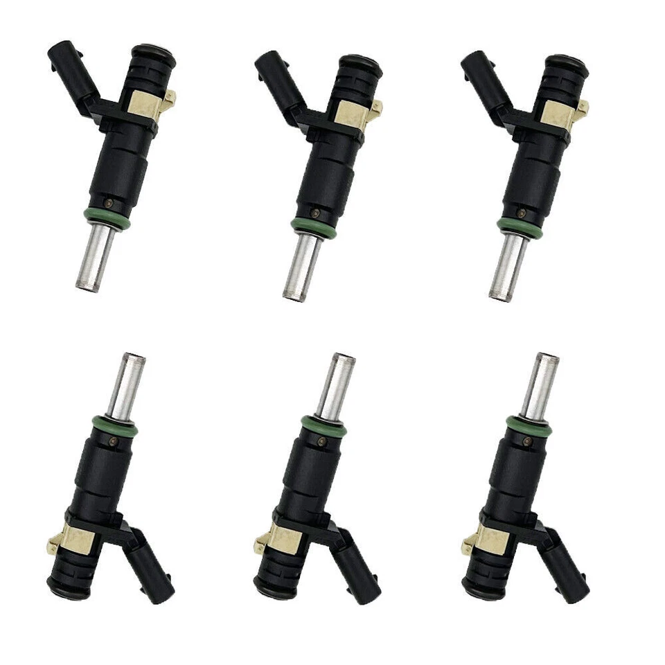 Juego de 6 inyectores de combustible para Mercedes-Benz C230 2006-2007 2,5 L V6 E350 GLK350 Foto 2 de 4