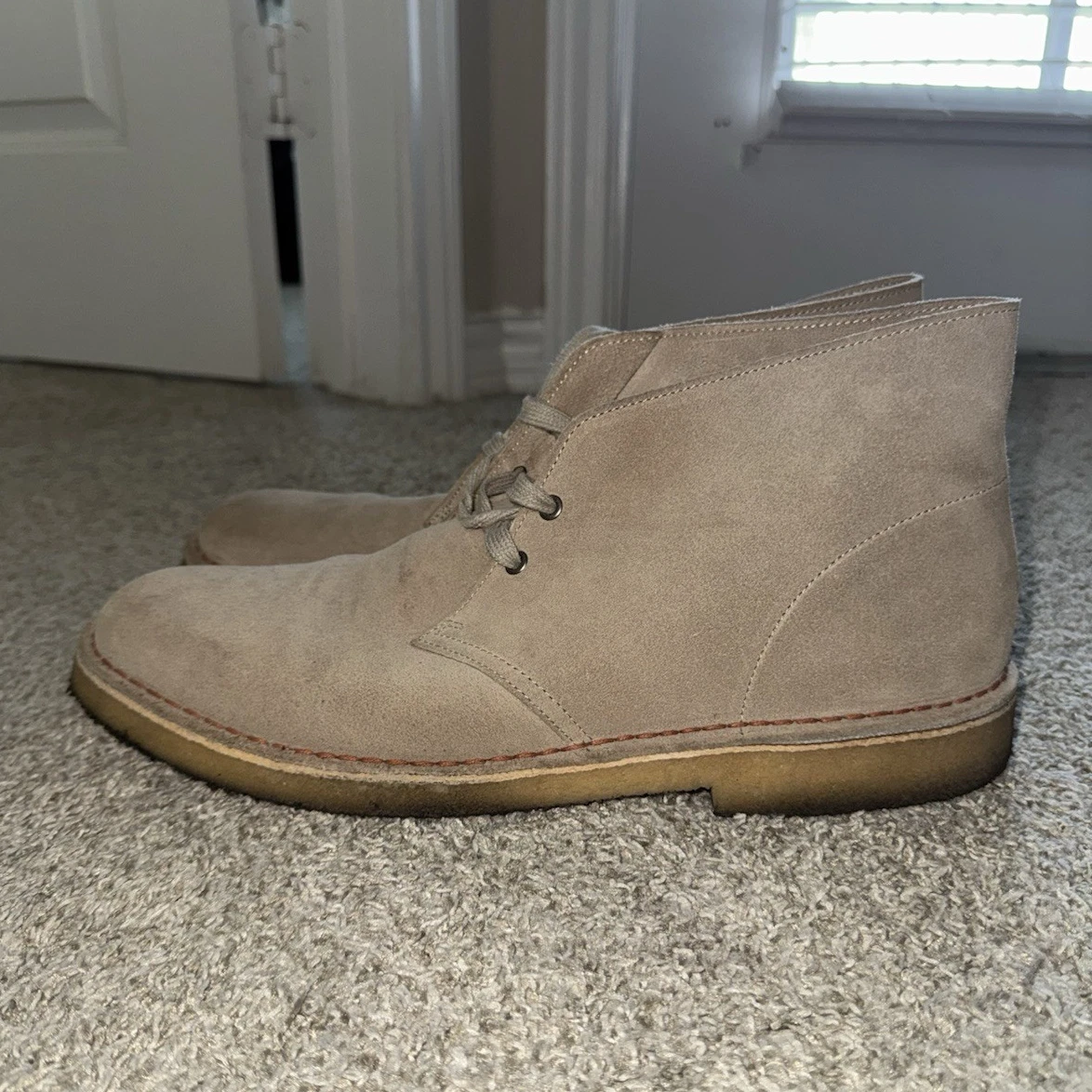 TOMS Mens Chukka Desert Boots Tan Suede Corduroy Lace Up Mid Top‎ Shoes Size 7.5 Timberland Chukka Boots Mens Size 9 Brown Leather Smartwool  main image 3