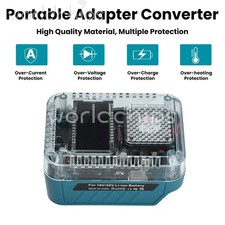 Bidirectional Charging / Discharging 140W Charger Adapter for Makita Battery 18V
