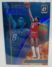 2018-19 Donruss Optic #13 Julius Erving All Clear for Takeoff Blue #/49