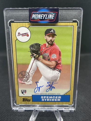 Spencer Strider 2022 Topps 1987 35th Anniversary Rookie Auto RC #87BA-SS Braves