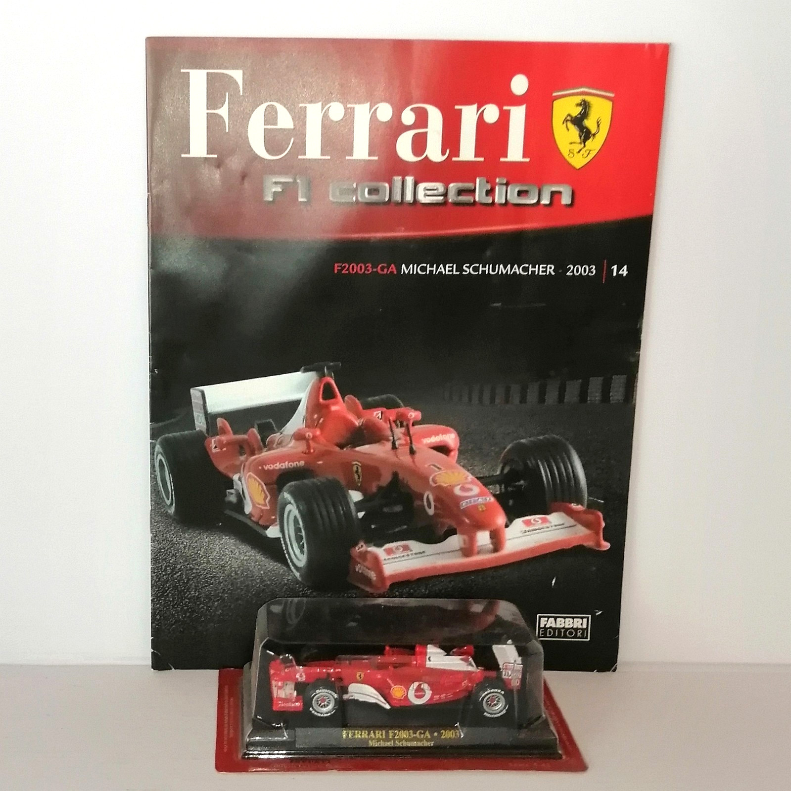 FERRARI F2003-GA MICHAEL SCHUMACHER CON FASCICOLO NO.14 FABBRI EDITORE 1/43