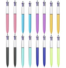 16-Pack Multicolor Ballpoint Pens with Stylus - 0.7mm Smooth Writing
