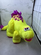 Fisher Price Puffalump Bruce the Brontosaurus Vintage 1992 Plush Squeak Nylon