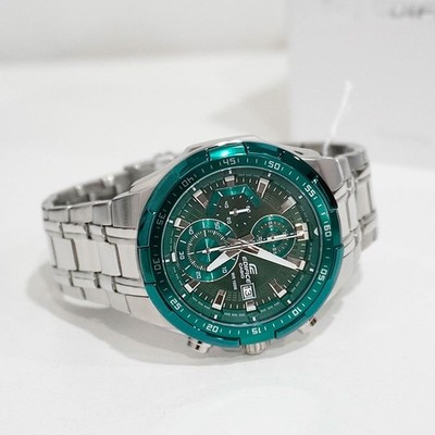 Casio Edifice EFR-539DE-3A Green Analog Chronograph Stainless Steel Men's Watch