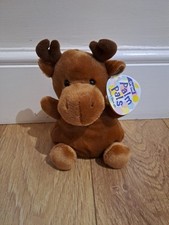 Cinnamon Reindeer Palm Pals Plush 8" with Tags