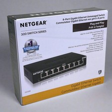 NETGEAR 8-Port Gigabit Ethernet Unmanaged Switch GS308-300PAS Plug  Play