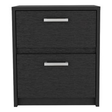Pemberly Row Contemporary Storage Cabinet Engineered Wood Wall White