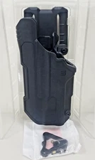 BLACKHAWK T-Series L2D Duty Holster Glock 17/22/31 w/TLR1/2 Left Black No Box