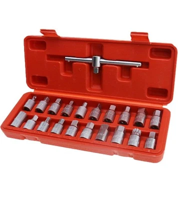 N.D Set 21 Chiavi Bussola per Tappi Scarico Coppa Olio 3/8"+valigetta Art.867211