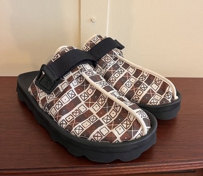 Reebok Eames Beatnik Sandal Us 10 Mens Black/ Brown Cross patch