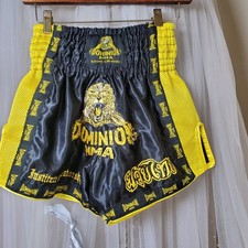 Dominion MMA Boxing Shorts Athletic Workout Self Defense Exercise Gym Qear Sz S