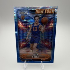 Topps Chrome Tyler Kolek New York Knicks Blue Sonar Refractor Rookie 45/125 #167