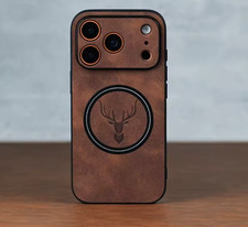 Luxury Magnetic Leather Case For iPhone 17 16 15 Pro Max Shockproof Cover