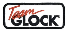 Team Glock Firearms Patch Iron on Guns Pistol Vintage Style Retro Cap Hat Jacket