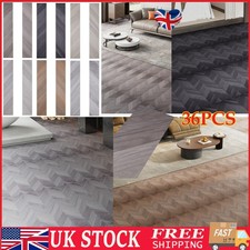 5m² Peel & Stick Herringbone Flooring PVC Self-Adhesive Lino Floor Planks Tiles