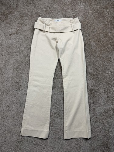 Vintage Prada Cotton Twill Low Rise Trousers Flare Pants Y2k Women’s 38 26W 29L