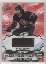 2021-22 Upper Deck Ice Ice Premieres Jerseys Egor Sokolov #IPA-ES 7ci