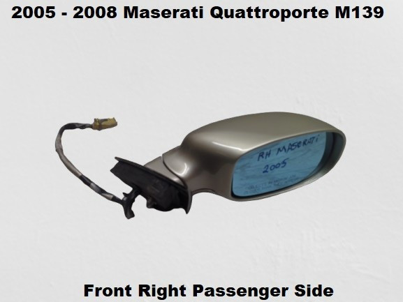 980139452 05 to 08 Maserati Quattroporte M139 Front Right Passenger Door Mirror