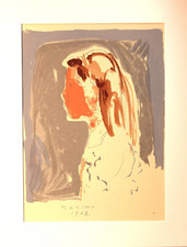 Marino Marini - “Lorena” -  Serigrafia  vintage. Con certificato