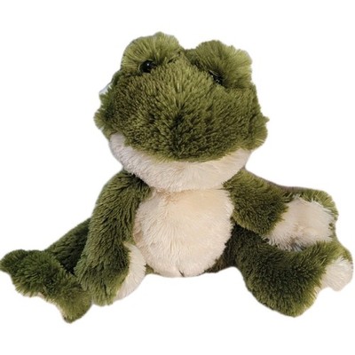 Koala Baby Frog Plush 12  Shaggy Green EUC Cuddle Toy  Stuffed Animal Sewn Eyes