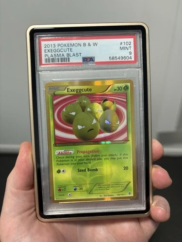2013 Pokémon TCG Plasma Blast Exeggcute 102/101 PSA 9 Graded Foil English