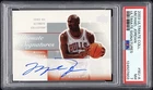 2003 UD Ultimate Michael Jordan Signature On Card Auto Chicago Bulls PSA 7!