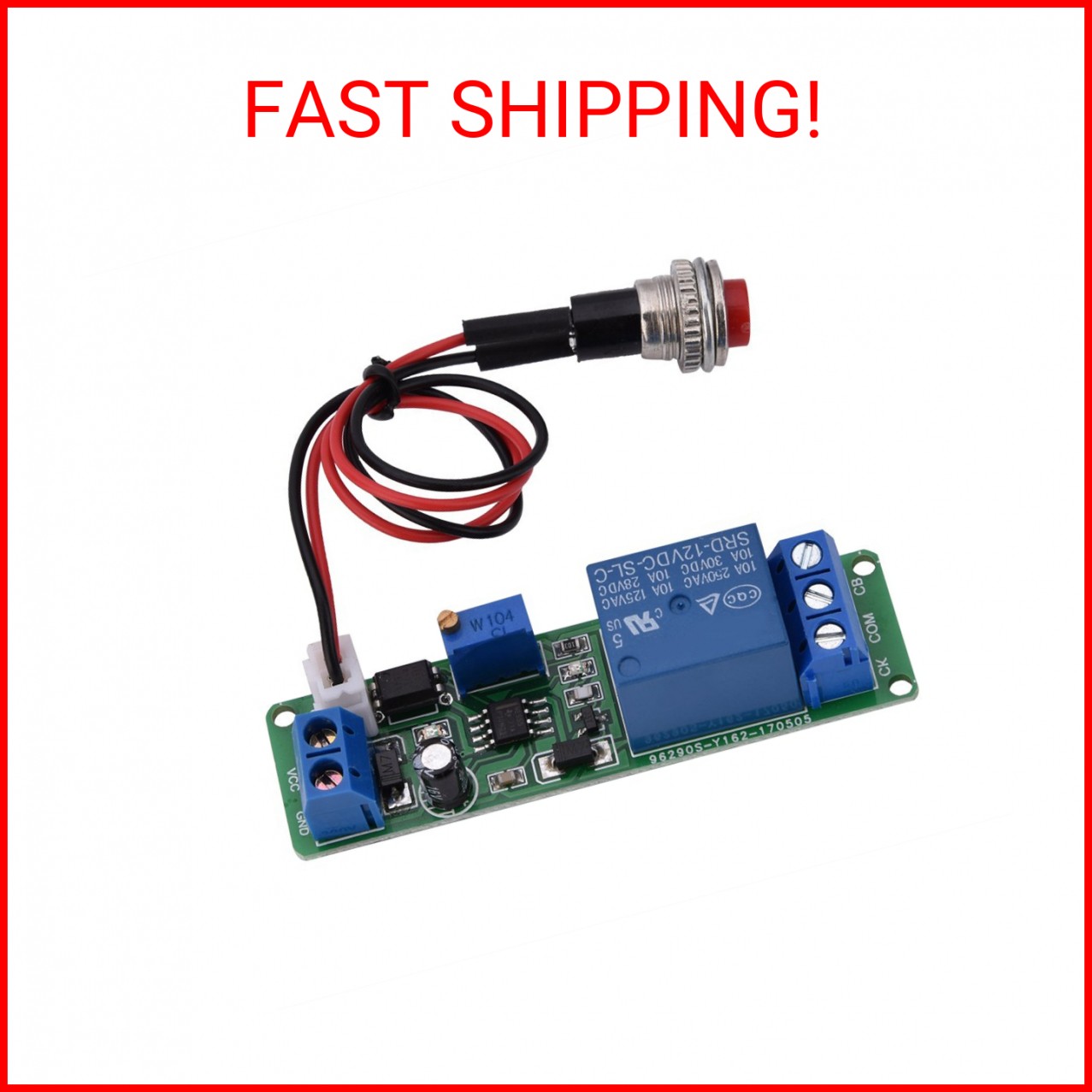 Time Delay Relay, DC 12V Timer Module Adjustable Timer Delay Turn Off ...