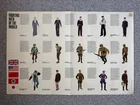 Fighting Men of the World - fold-out WW2 military wallchart/poster