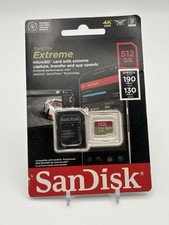 NEW | 512GB SanDisk Extreme PRO MicroSD 200MB/s 190MB/s 4K Memory Card & Adapter