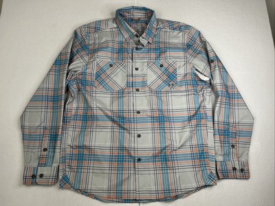 Under Armour HYDRO Chesapeake Outdoor Fishing Shirt Mens Size L Plaid