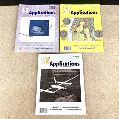 ST APPLICATIONS ATARI 520/1040ST magazine bundle 1987