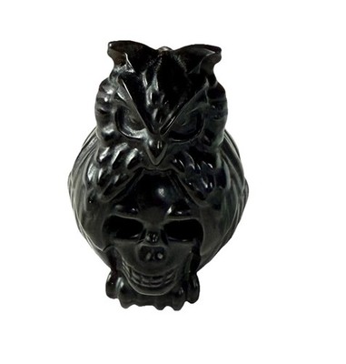 2.5   Black Obsidian Owl Crystal 96g  Carving