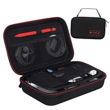 Hard Travel Electronic Organizer Case for MacBook Power Adapter Charger, Black