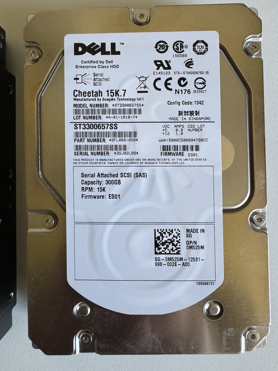 Seagate Cheetah 15k.7 300GB, Internal, 15000RPM, 3.5 inch
