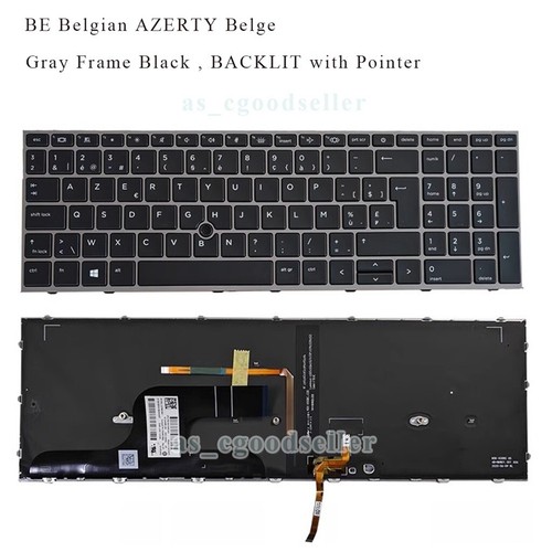 New For HP ZBOOK fury 15 G7 (not for ZBook Firefly 15 G7) Keyboard BACKLIT Point - Picture 3 of 27