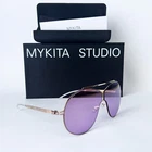 Brand New Authentic MYKITA Sunglasses STUDIO 12.5 Champagne Gold Mirror Lilac