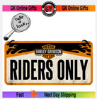 Nostalgic-Art Embossed Metal Tin Sign - Harley Davidson Riders Only - Gift Ideas