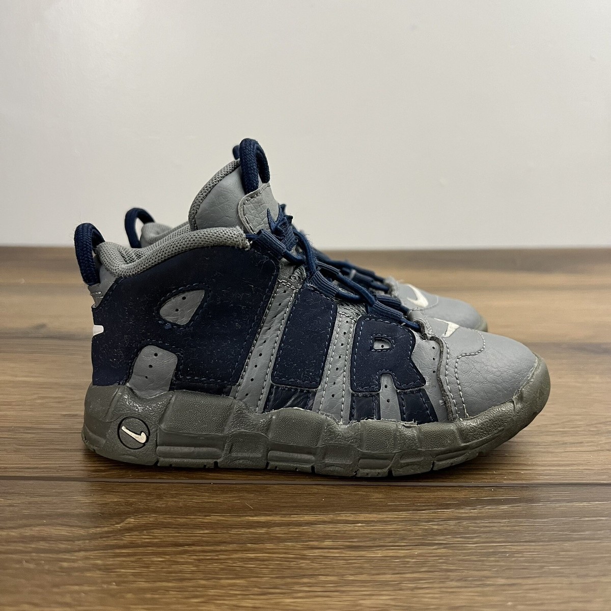 Nike Air More Uptempo TD “Georgetown Hoyas” Kids’ Size 10C Basketball Shoes