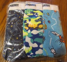 NWT Gymboree 3 pc Brief UNDERWEAR Bugs Constillation Camo XXS 3 OR XS 4