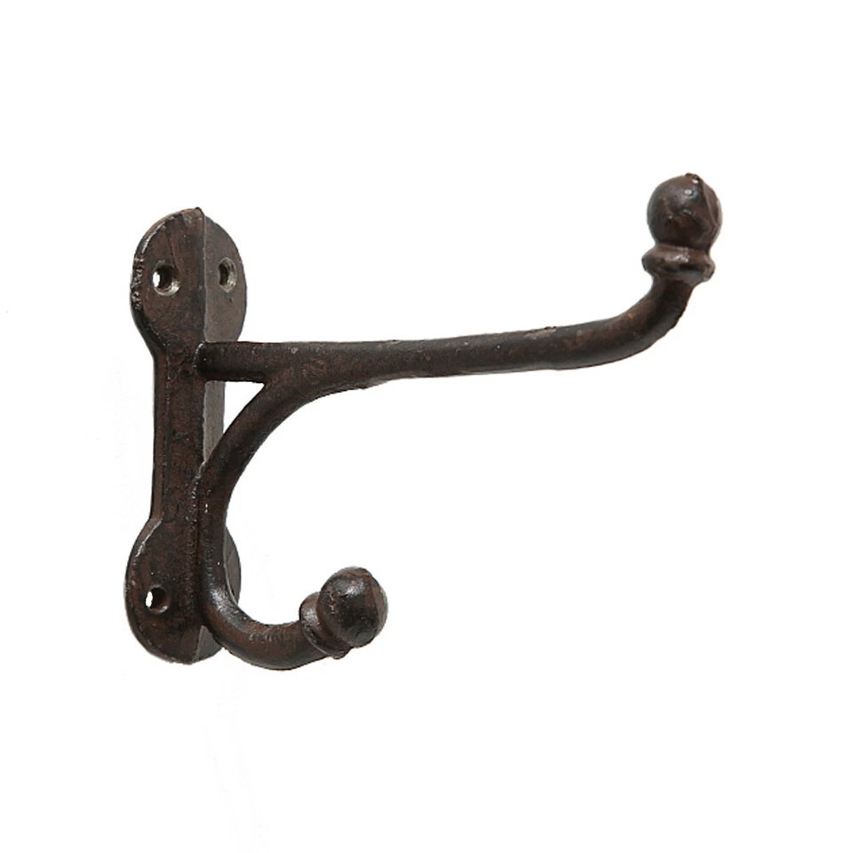 Wandhaken ANTIK braun aus Gusseisen nostalgischer Eisenhaken im Landhausstil - Bild 1 von 1