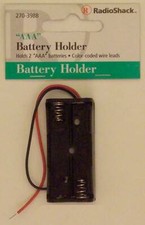 RadioShack 2 AAA Cell Battery Holder with Wire Leads