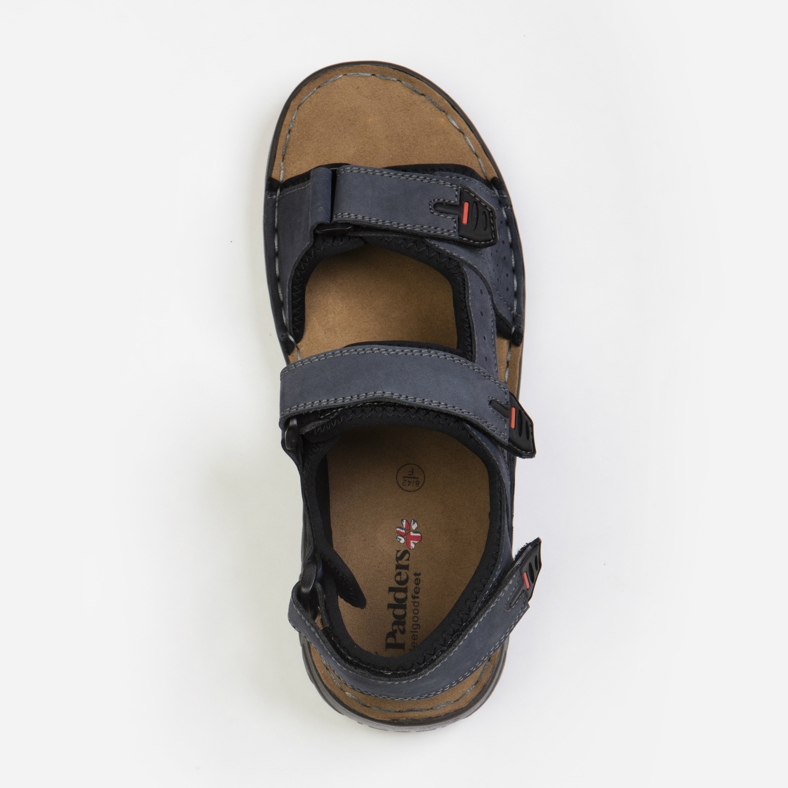 Padders OCEAN Mens Leather Touch Fasten Strap (F (F (F Fit) Summer Sandals Navy bluee 5d6f6d Padders OCEAN Mens Leather Touch Fasten Strap (F (F (F Fit) Summer Sandals Navy bluee 5d6f6d