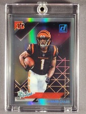 2021 Panini Clearly Donruss The Rookies #CTR-JC Ja'Marr Chase Holo Silver /10 RC