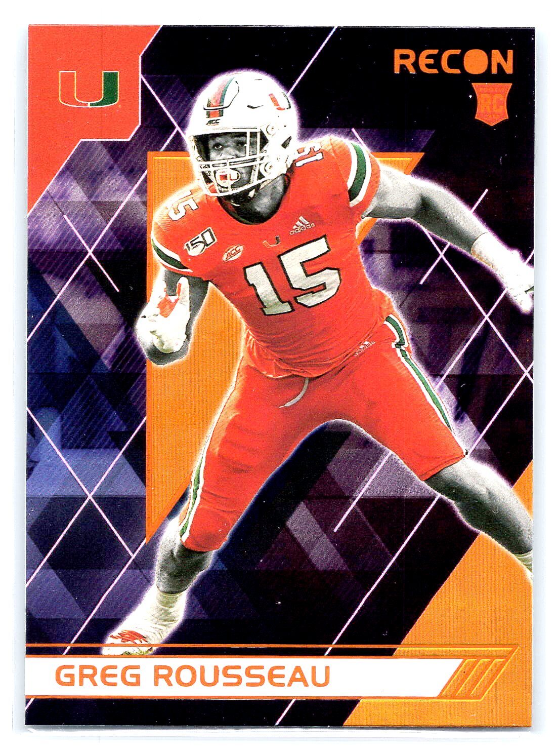 Greg Rousseau Draft 2021 Panini Chronicles Draft Picks - Recon Greg Rousseau #126 Orange ...