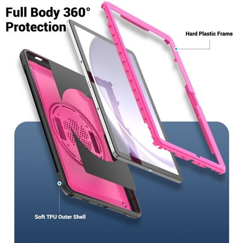 Tablet Case Shockproof Rotating Stand Cover Strap For Samsung Galaxy Tab A9 A9+ - Picture 71 of 93