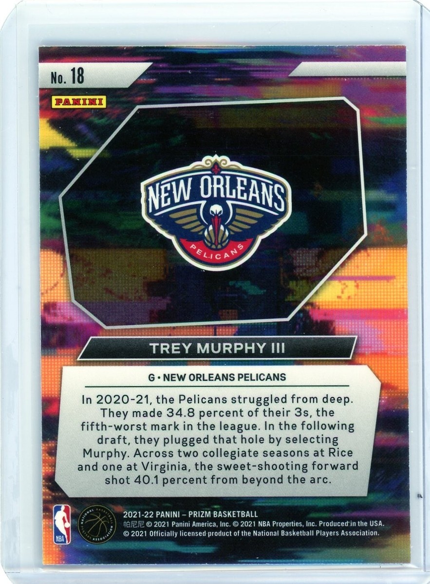 2021-22 Panini Prizm Trey Murphy III Instant Impact Rookie Card