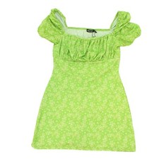 Nasty Gal Womens Mini Dress 8 Green Blend - Polyester, Elastane