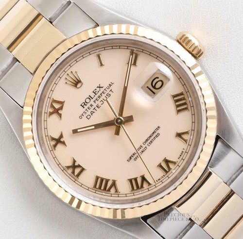 Rolex Datejust 16233 Two Tone 18k Steel 