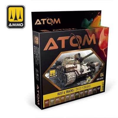 AMMO MIG 20703 ATOM Rust & Tracks Set [PAINT SET]